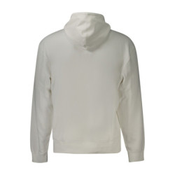CALVIN KLEIN HERREN-SWEATSHIRT MIT ZIP WEISS