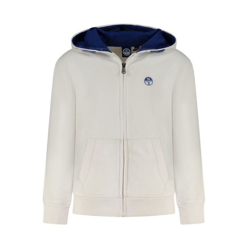 NORTH SAILS FELPA CON ZIP BAMBINO BIANCO