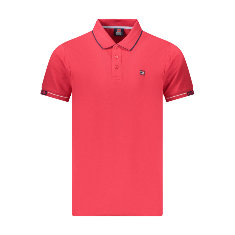 NORWEGEN 1963 HERREN KURZARM POLOSHIRT ROT