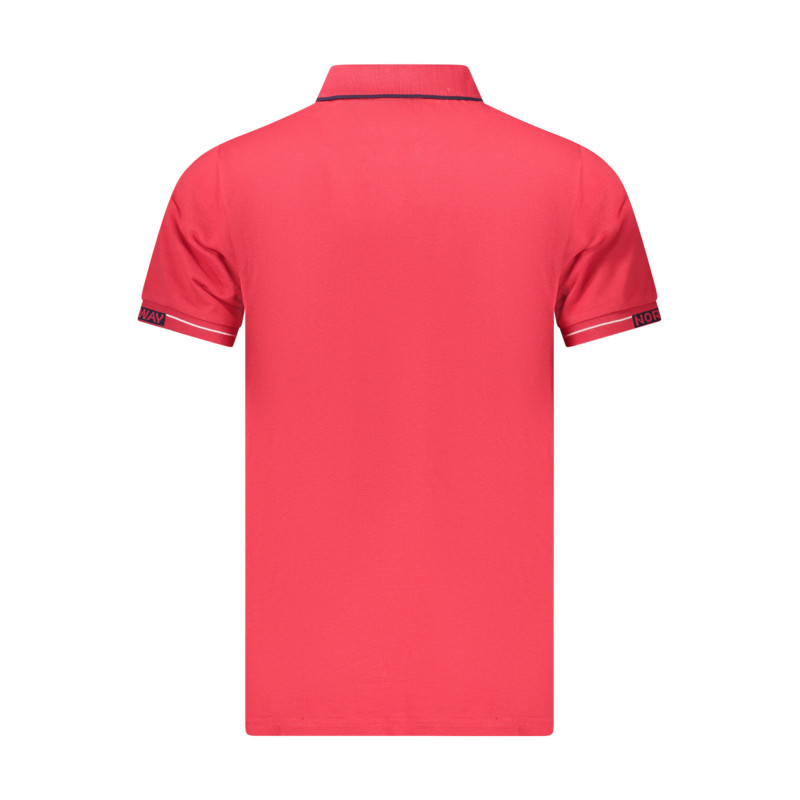NORWAY 1963 MEN'S SHORT SLEEVE POLO SHIRT RED