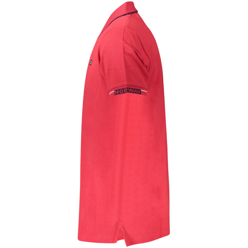 POLO À MANCHES COURTES POUR HOMME NORVÈGE 1963 ROUGE