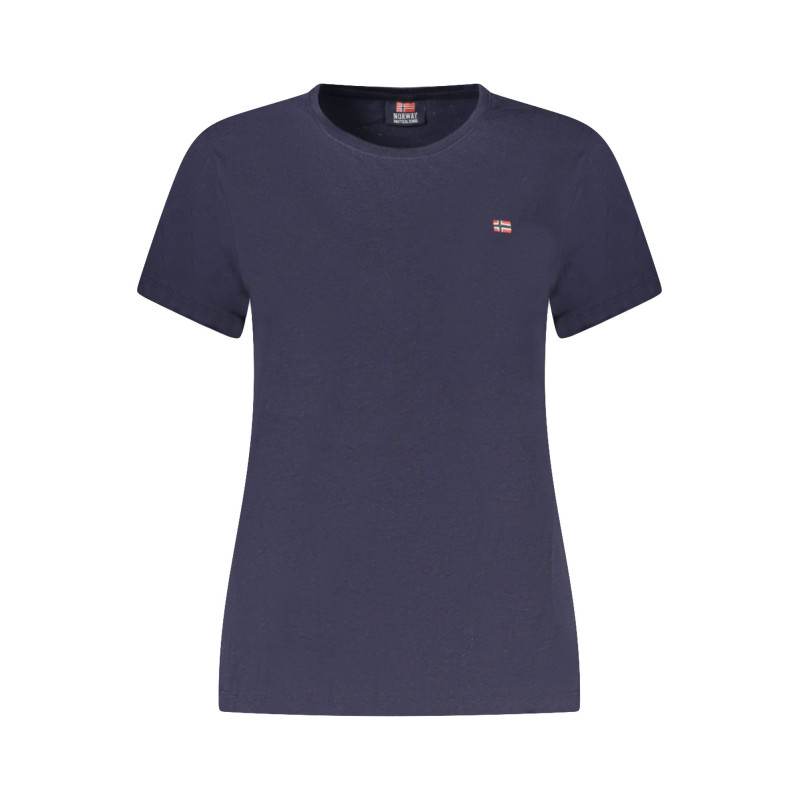 NORUEGA 1963 CAMISETA DE MANGA CORTA MUJER AZUL