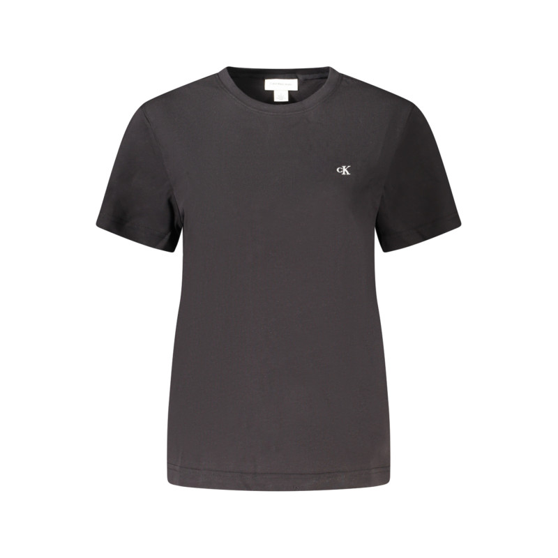 CALVIN KLEIN T-SHIRT MANICHE CORTE DONNA NERO