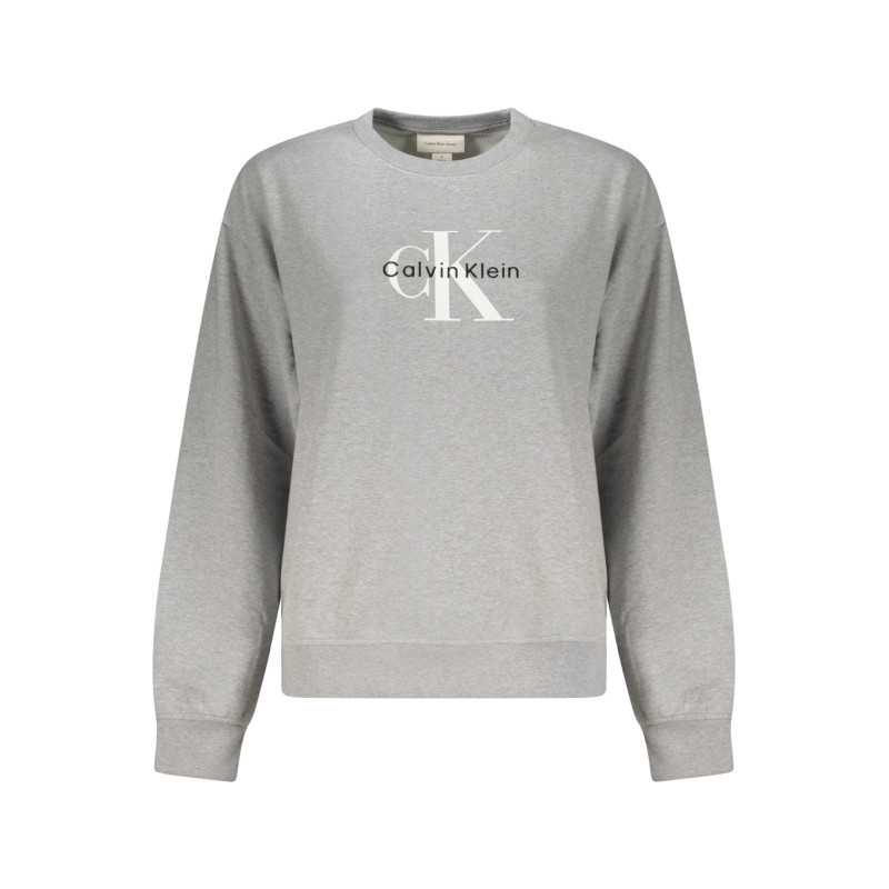 CALVIN KLEIN SWEATSHIRT WITHOUT ZIP WOMEN GREY