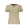 GUESS JEANS BEIGE WOMEN'S SHORT SLEEVE T-SHIRT