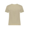 GUESS JEANS T-SHIRT MANICHE CORTE DONNA BEIGE