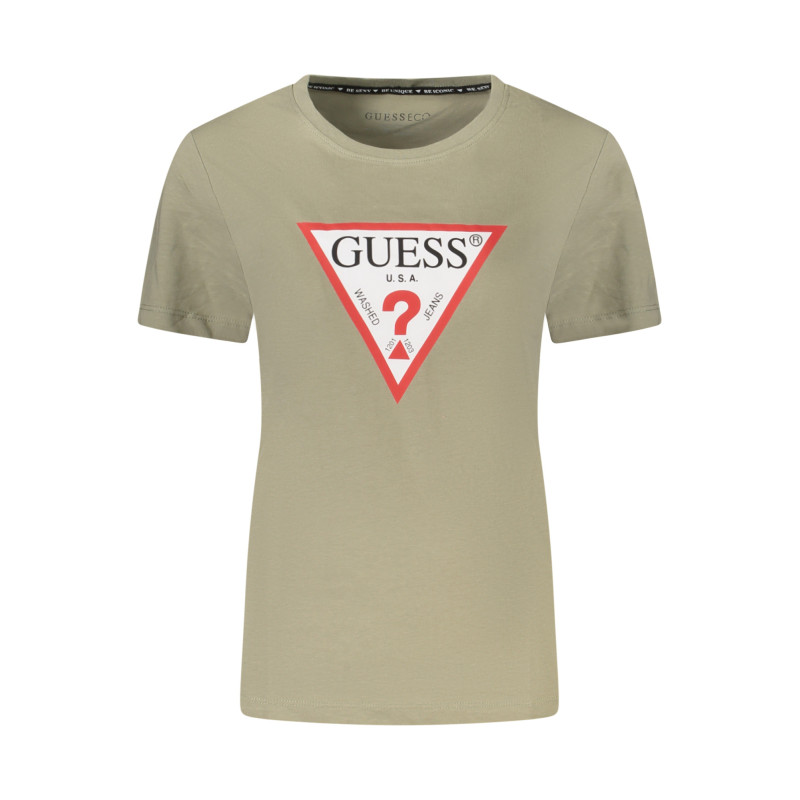 CAMISETA DE MANGA CORTA GUESS JEANS VERDE PARA MUJER