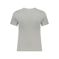 GUESS JEANS T-SHIRT MANICHE CORTE DONNA GRIGIO