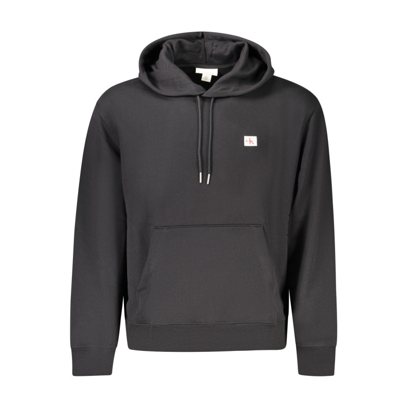 SUDADERA NEGRA CON CREMALLERA PARA HOMBRE DE CALVIN KLEIN