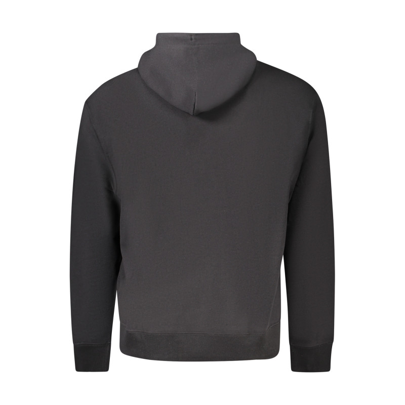 CALVIN KLEIN MEN'S BLACK ZIP-UP SWEATSHIRT