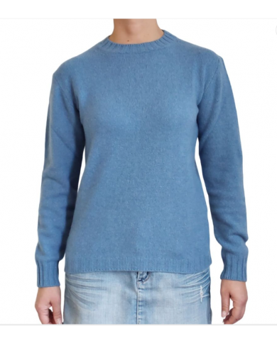 100% Cashmere Pulls Bleu Femme DO-FF7_E520