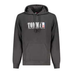 TOMMY HILFIGER FELPA SENZA ZIP UOMO NERO