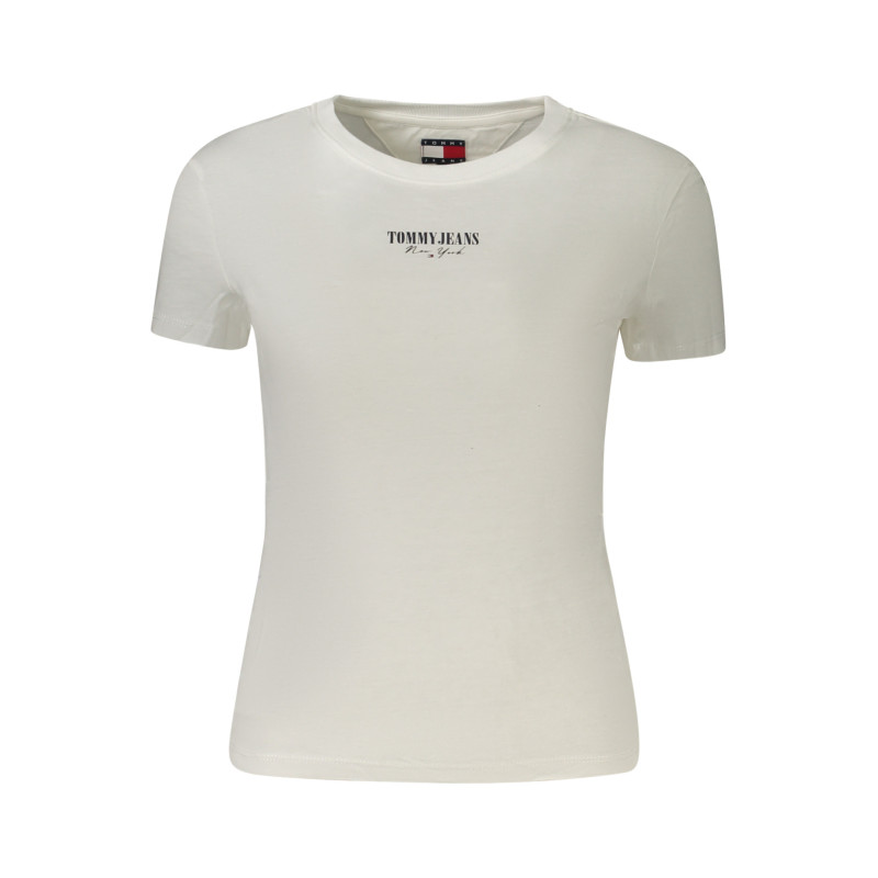 TOMMY HILFIGER T-SHIRT MANICHE CORTE DONNA BIANCO