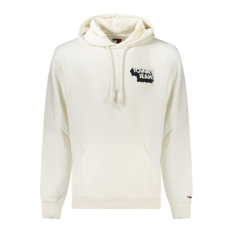 TOMMY HILFIGER MEN'S ZIP-UP SWEATSHIRT WHITE