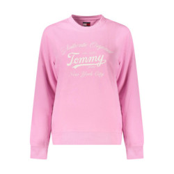TOMMY HILFIGER WOMEN'S PINK ZIP-UP SWEATSHIRT