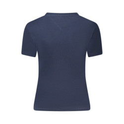 TOMMY HILFIGER T-SHIRT MANICHE CORTE DONNA BLU