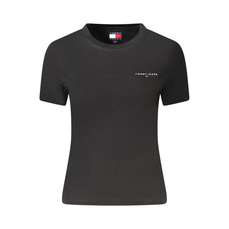 TOMMY HILFIGER DAMEN KURZARM T-SHIRT SCHWARZ