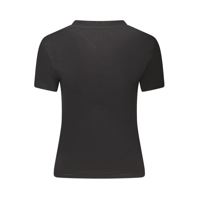 TOMMY HILFIGER T-SHIRT MANICHE CORTE DONNA NERO