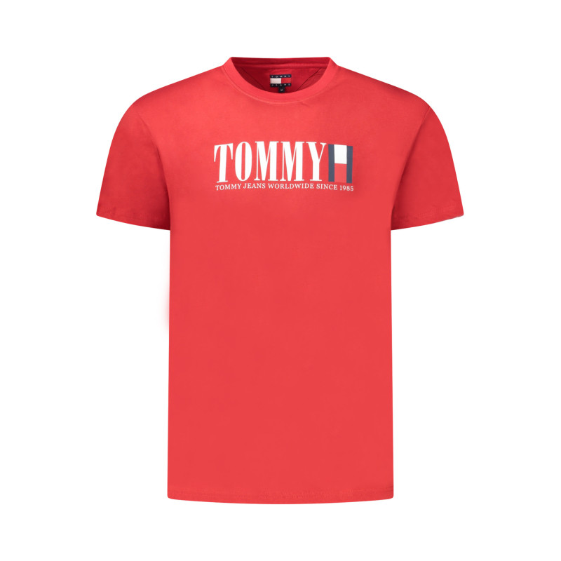 TOMMY HILFIGER HERREN KURZARM T-SHIRT, ROT