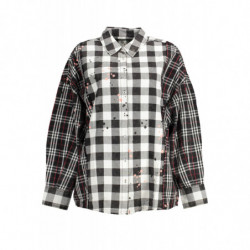 DESIGUAL CAMICIA MANICHE LUNGHE DONNA NERO