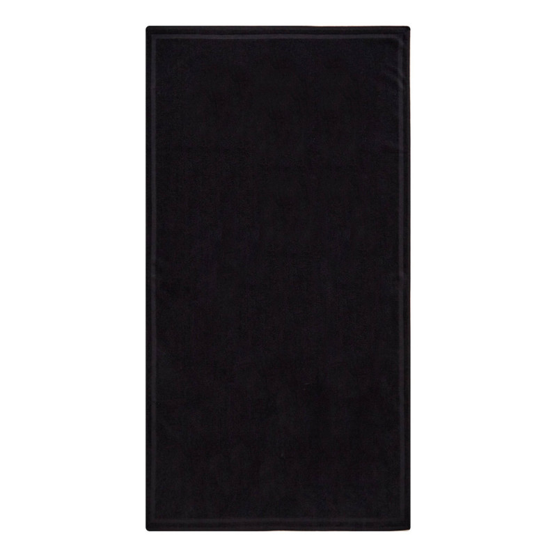 ICEBERG MEN'S BLACK BEACH TOWEL