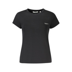 CAMISETA DE MANGA CORTA DE MUJER PEPE JEANS NEGRA