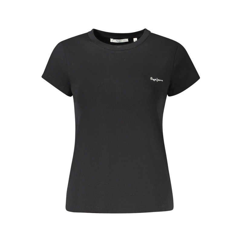 CAMISETA DE MANGA CORTA DE MUJER PEPE JEANS NEGRA