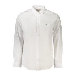 Camisa de manga larga para hombre Calvin Klein blanca