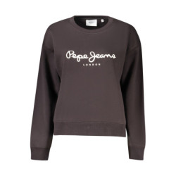 Sweat-shirt zippé noir pour femme PEPE JEANS