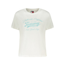 TOMMY HILFIGER DAMEN KURZARM T-SHIRT WEISS
