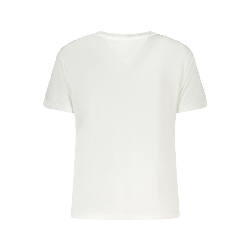 TOMMY HILFIGER T-SHIRT MANICHE CORTE DONNA BIANCO