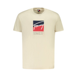 TOMMY HILFIGER HERREN KURZARM T-SHIRT BEIGE