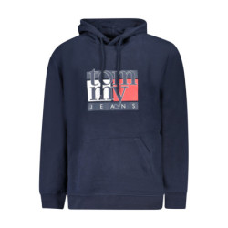 Sweat-shirt zippé bleu Tommy Hilfiger pour homme