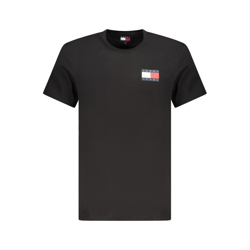 TOMMY HILFIGER HERREN KURZARM T-SHIRT SCHWARZ