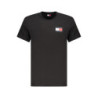 TOMMY HILFIGER HERREN KURZARM T-SHIRT SCHWARZ