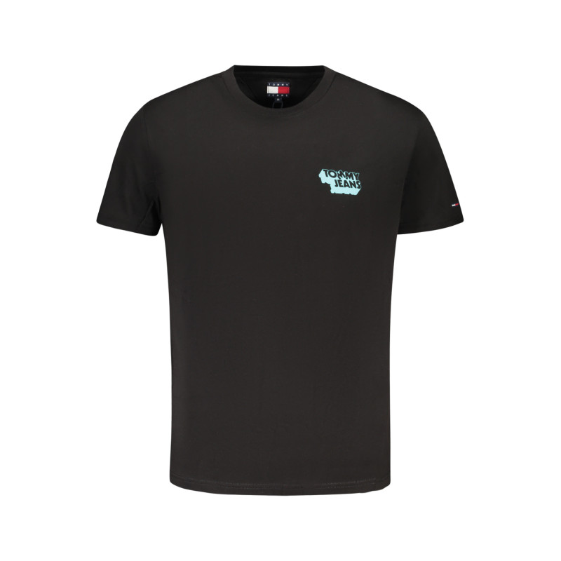 TOMMY HILFIGER HERREN KURZARM T-SHIRT SCHWARZ