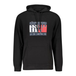 Sweat zippé noir Tommy Hilfiger pour homme