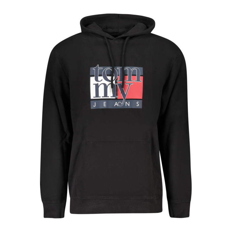 TOMMY HILFIGER FELPA SENZA ZIP UOMO NERO