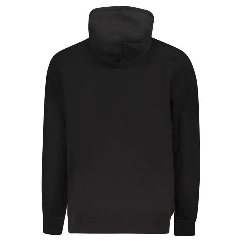 TOMMY HILFIGER MEN'S BLACK ZIP-UP SWEATSHIRT