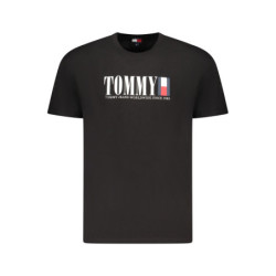 TOMMY HILFIGER HERREN KURZARM T-SHIRT SCHWARZ