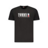 T-SHIRT À MANCHES COURTES TOMMY HILFIGER POUR HOMME NOIR