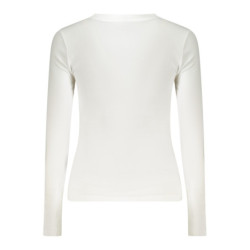 GUESS JEANS WOMEN'S LONG-SLEEVED T-SHIRT WHITE
