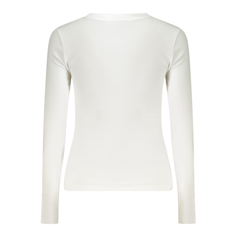GUESS JEANS T-SHIRT MANICHE LUNGHE DONNA BIANCO