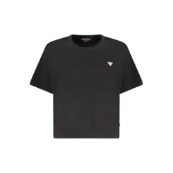 GUESS JEANS DAMEN KURZARM T-SHIRT SCHWARZ