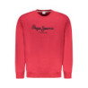 PEPE JEANS HERREN ROTES SWEATSHIRT MIT REISSVERSCHLUSS