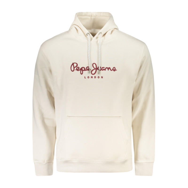Sweat-shirt zippé blanc pour homme Pepe Jeans