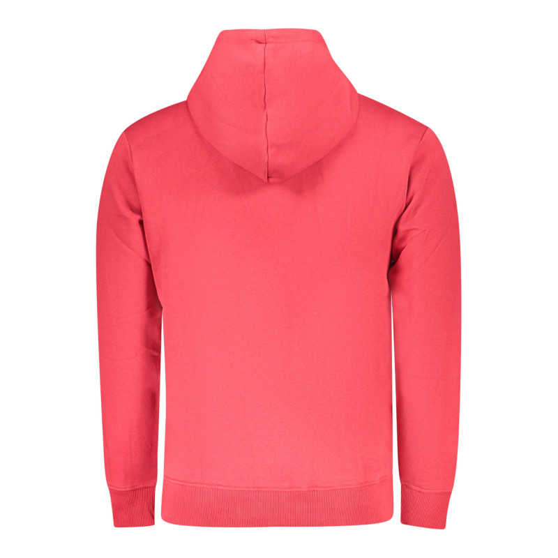 PEPE JEANS MEN'S RED ZIP-UP SWEATSHIRT