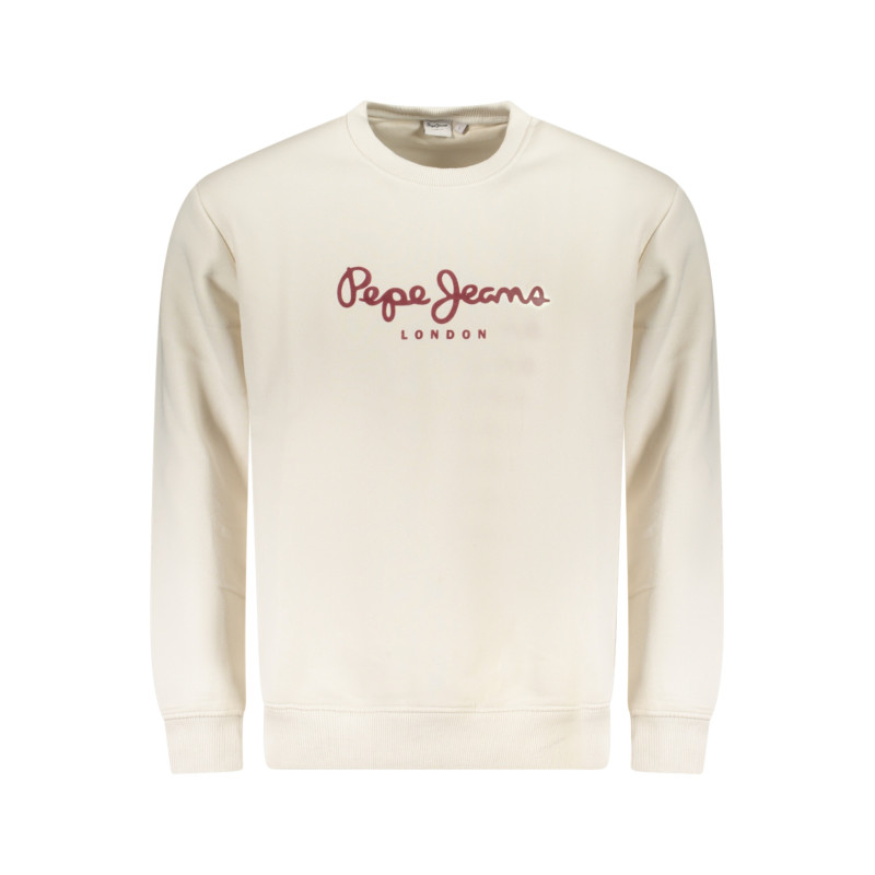 SUDADERA BLANCA CON CREMALLERA PARA HOMBRE PEPE JEANS