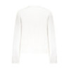 GUESS JEANS WOMEN'S WHITE ZIP-UP SWEATSHIRT