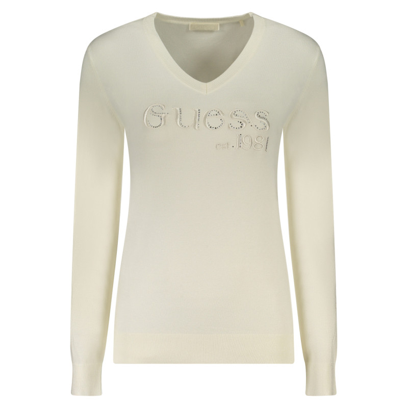 GUESS JEANS WEIßER PULLOVER FÜR DAMEN